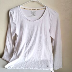 LUCKY BRAND LONG SLEEVE WHITE T SHIRT